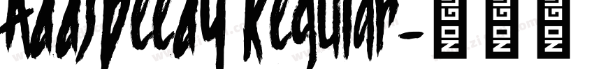 AddSpeedy Regular字体转换 AddSpeedy Regular字体转换